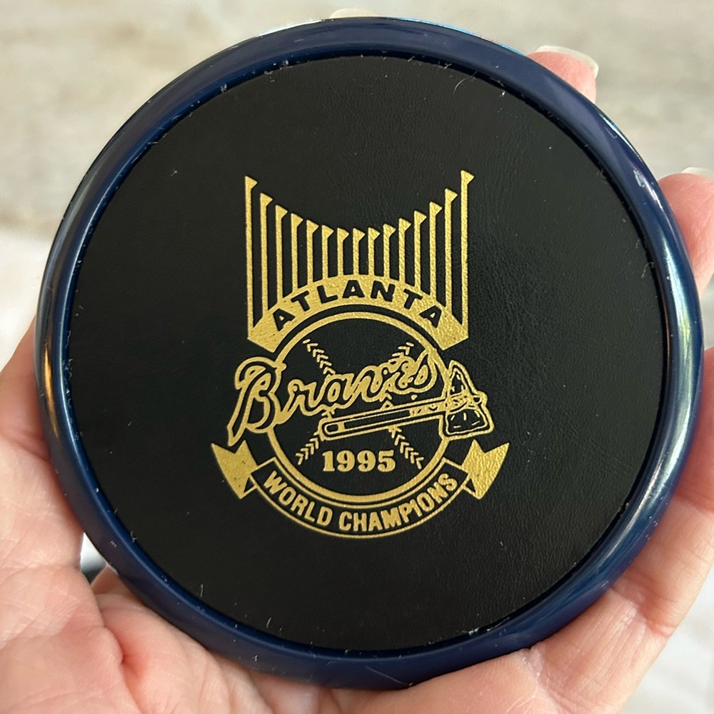 Atlanta Braves 1995 World Champions World Series Six 6 Coasters Set Matching